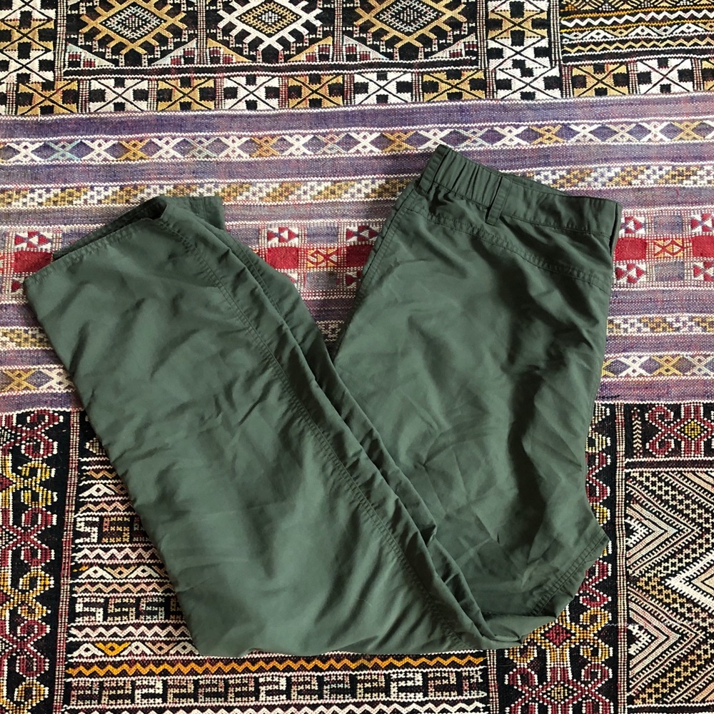 Patagonia XL Green Nylon Fishing Pants